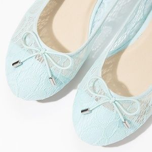 Forever 21 Blue Lace Flats